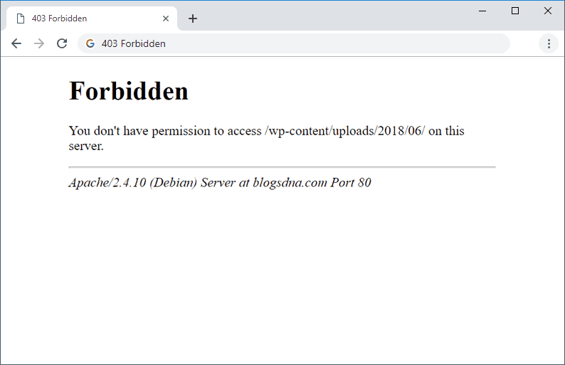 Easy to Follow Fix For 403 Forbidden Error on Google Chrome