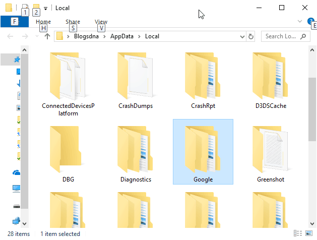 Local Google Folder