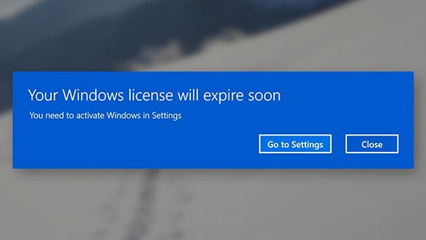 Your Windows License will Expire Soon [Windows 10]