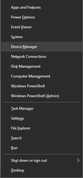 open device manager