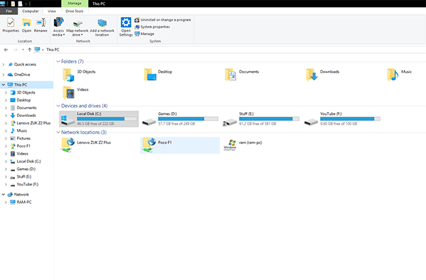 Windows 10 Windows Explorer