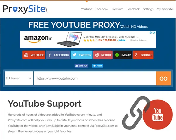 Youtube Proxysite