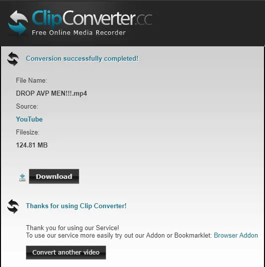 download from clipconverter