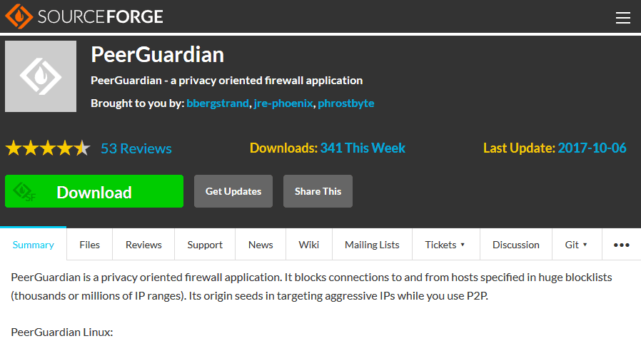 PeerGuardian - Peerblock Alternative