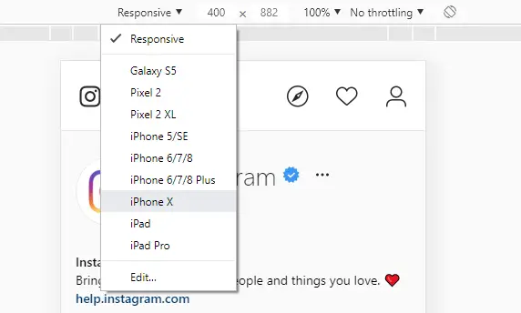 Select iPhone X
