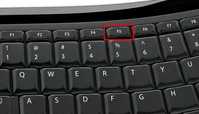 F5 Refresh Key on Keyboard