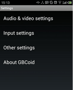 GBCoid emulation settings