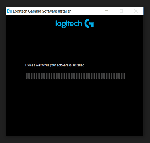 Installing logitech gaming software