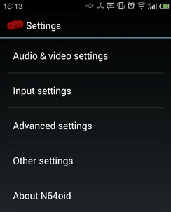 N64droid settings