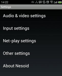 Nesoid emulation settings