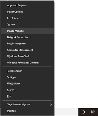 open device manager