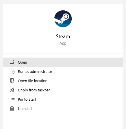Open Steam Client