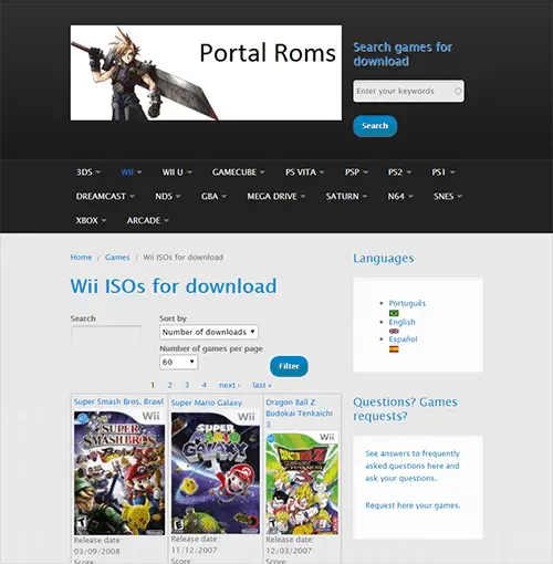Portal WII ROMs