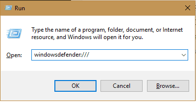 windowsdefender run command