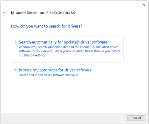 Search for device driver