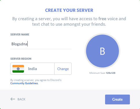Create a server option
