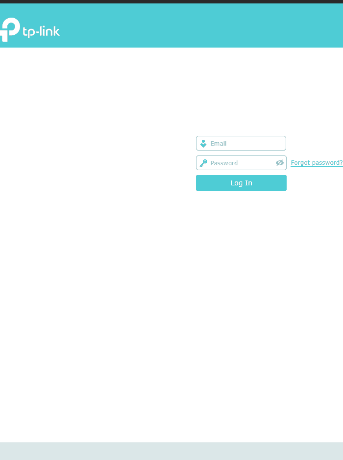 Router's login page
