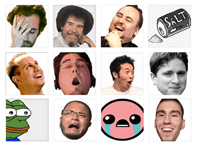 Most Used Twitch Emotes