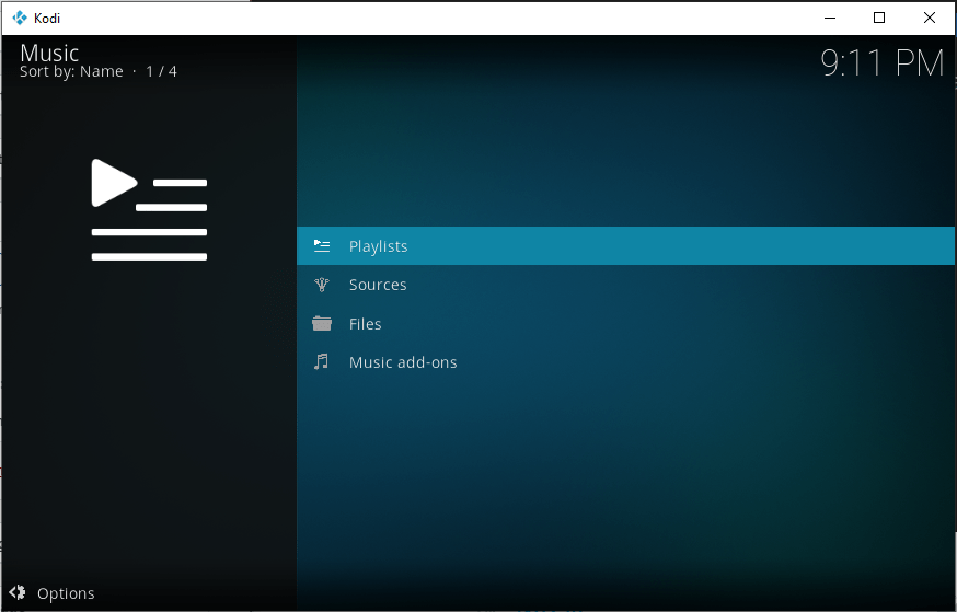 Music on Kodi