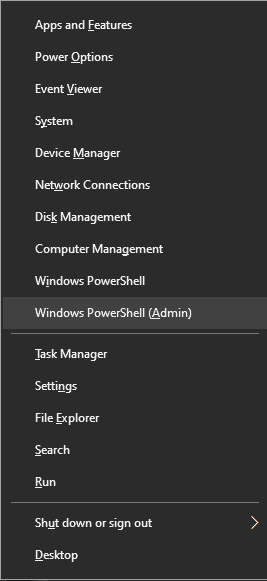 Windows PowerShell Option