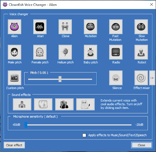 Clownfish Voice Changer