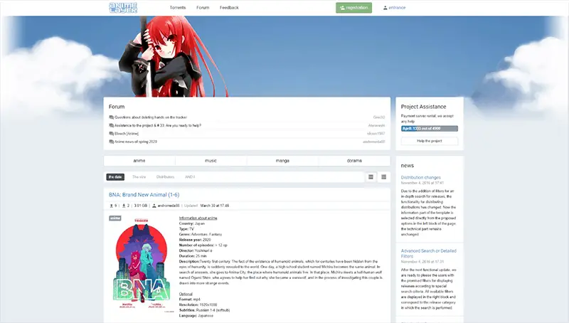 Anime Layer - Anime Torrent site