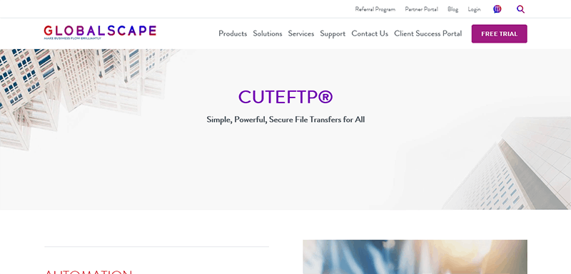 CuteFTP FTP Client