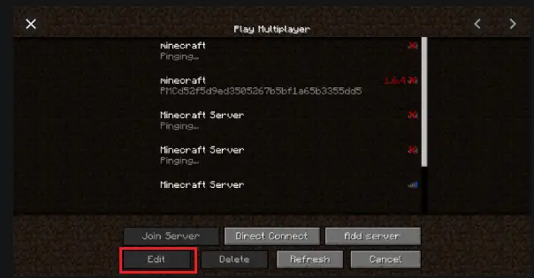 Edit Minecraft Multiplayer Mode