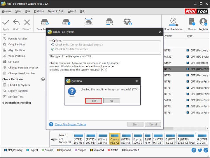 MiniTool Partition Wizard to fix Logical Disk Errors