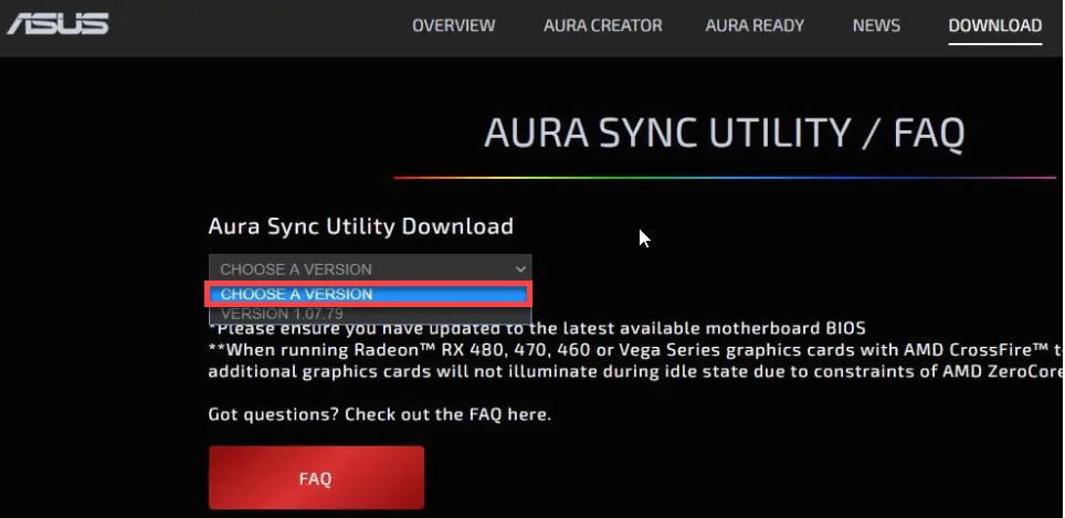 How to fix AURA Sync Not Working