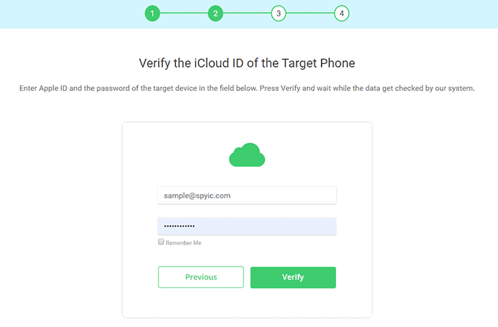 Verify iCloud ID