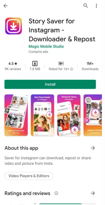 Download Instagram Videos with Story Saver
