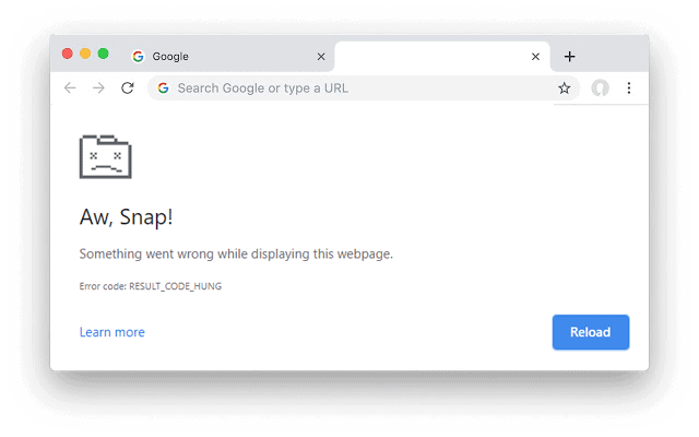 Chrome RESULT_CODE_HUNG Error