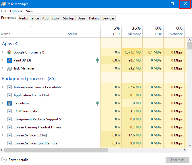 Close Task Manager