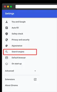 Chrome Search Engine