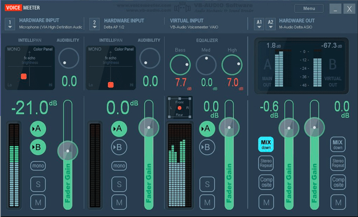 How to play music through mic