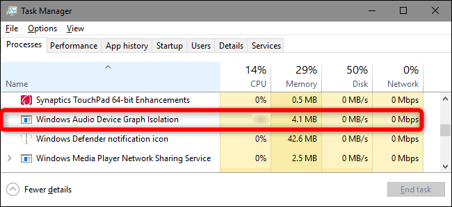 Windows Audio Device Graph Isolation high cpu