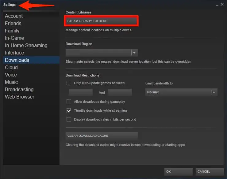 Steam not enough disk space