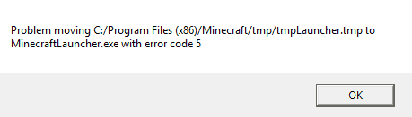 Fix Minecraft Error code 5