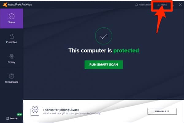 avast update helper error 1316