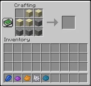 Minecraft - Place Sand in Crafting Blocks to Make Concrete-2
