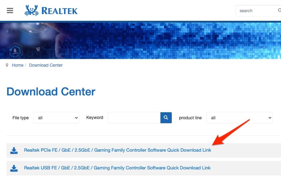 Realtek PCIe GBE Family Controller