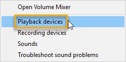 Windows Playback Devices