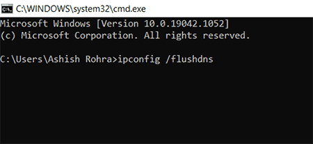 ipconfig flushdns