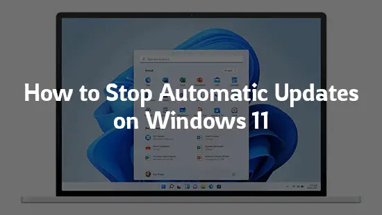 Stop Automatic Updates on Windows 11