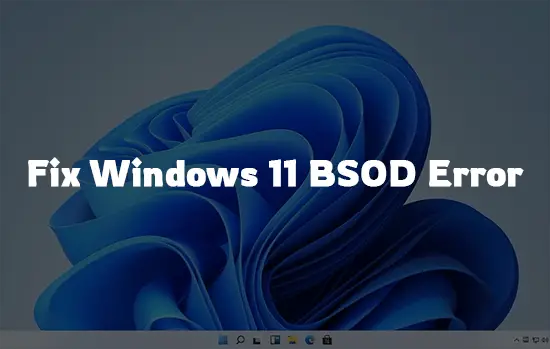 Fix Windows 11 BSDO Error