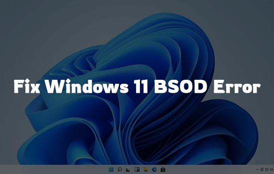 Fix Windows 11 BSDO Error