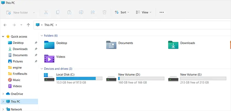 Windows 11 - File Explorer