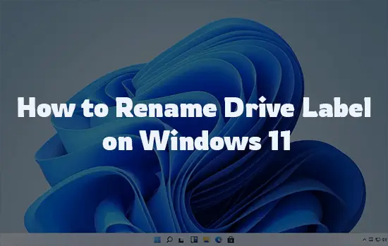 Windows 11 Rename Drive Label