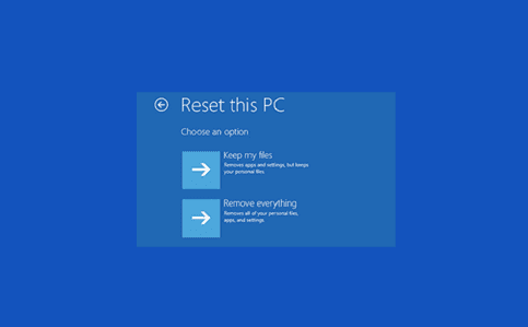Reset This PC Option